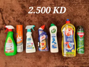 7-Piece Household Cleaning Chemicals Bundle (Pril, Jif, Harpic, Baygon, etc.)