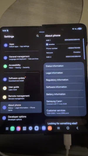 Samsung z fold5 within warranty