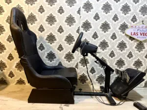 Logitech G29 steering wheel, pedals, chair with stand for sale
