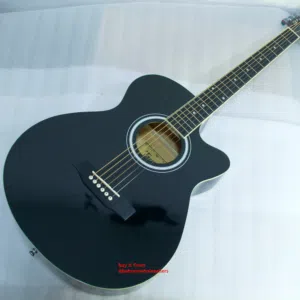 Black Acoustic Guitar (Brand New)