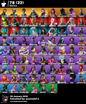 حساب فورت نايت نادر