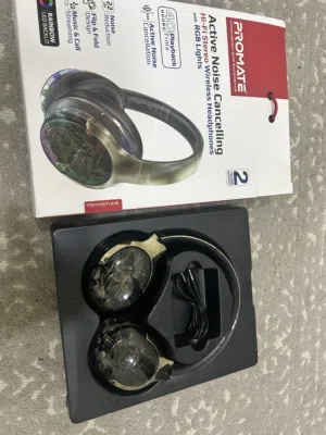 Promate Active Noise Cancelling Wireless Headphones (With Box)