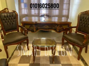 مكتب كلاسيك مطعم بالنحاس مقاس 180