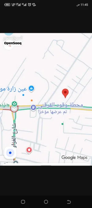 عرض مميز 15 متر على رئيسي عين زاره القرقني