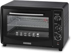 Black & Decker 45L Double Glass Multifunction Toaster Oven with Rotisserie for Toasting/Baking/Broil
