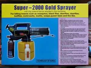 جهاز الدخان الكوري الأصلي Super-2000 Gold للبعوض والذباب والحشرات المنزلية