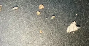 غبار نجمي + نيازك بحجم حبة سمسم