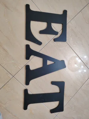 حروف ديكور للمطبخ خشبية