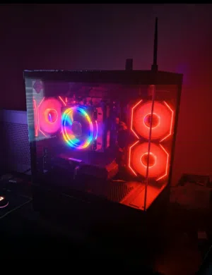 تجميعة بكرت Rtx 3060 شبه جديده ومعالج رايزن 5 للبيع ممتازه للتصميم والالعاب