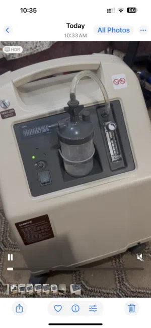 جهاز Yuwell 7F-5MINI – جهازين في واحد (أكسجين + نيبولايزر)