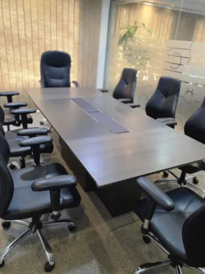 Meeting Table with 7 Chairs in Excellent Condition Available for Sale