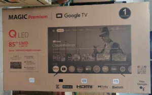 حرقنا الاسعار والبيع باقل من سعر التكلفه بخسارة شاشة ماجك بريميوم 85 بوصة فل سمارت نظام Google Tv فل