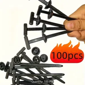 100pcs Multi-Functional Car Fender Clips  Fixed Through-Hole Clips, Suitable for Motorcycles, Cars,