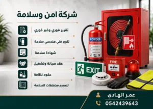 اصدار وتجديد رخص البلديه و الدفاع المدني شهاده سلامه-تقرير فوري وغير فوري -عقود صيانه-عقود نظافة