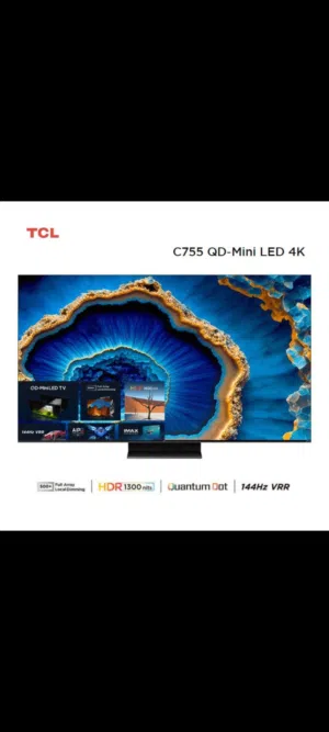 شاشة tcl c755 استعمال3شهور بالباكو