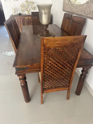 Marina dining table with chairs