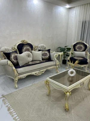 طقم كنب  فخم جدا او كحلي كلاسيك حفر مصري