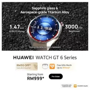 HUAWEI WATCH GT 6 Pro Titanom
