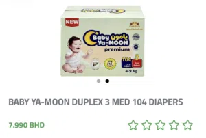 Size 3 diapers (4-9 kgs)