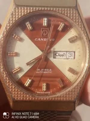 ساعة سويسرية Candino أوتوماتيك – شغالة – قيمة عالية