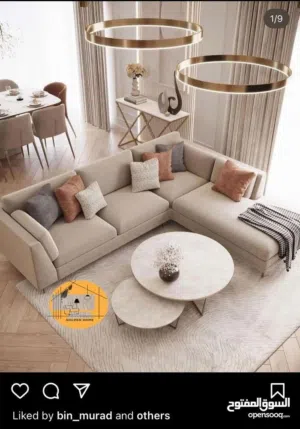 أحدث أريكة على الطراز الأوروبي على شكل حرف L