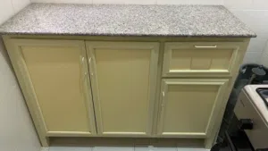 kitchen cabinets well maintained