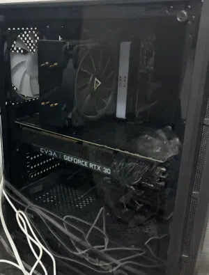 بي سي 3080 ti مستعمل خفيف مع شاشة 165 فريم