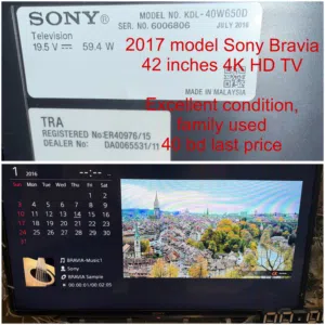 3 used tv for sale (Sony Bravia, Eurostar/ClassPro, Panasonic)