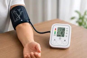 جهاز رقمي بشاشة واضحة يعطيك قراءة دقيقة للضغط