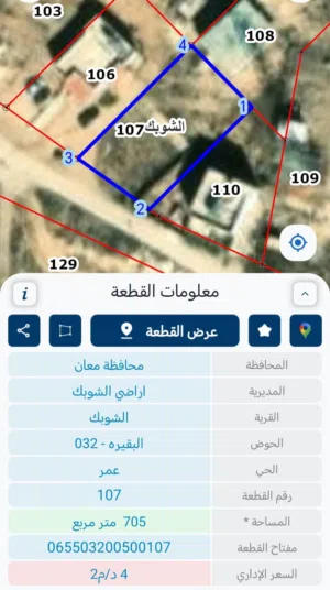 Mixed Use Land for Sale in Ma'an Al-Shobak