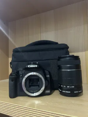 الكاميرا) Canon 450D 35BD (العدسة) EFS55-250II 40BD