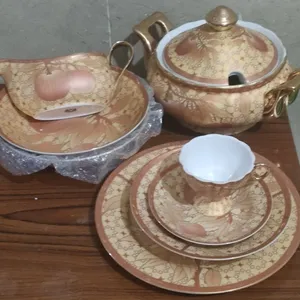 طقم بورسلين  ماركه هارمونى ابل مختوم كل قطعه راقى جدااا