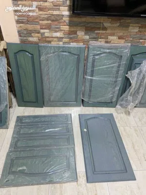 درف مطبخ قشرة بلوط جديدة لون تركوازي