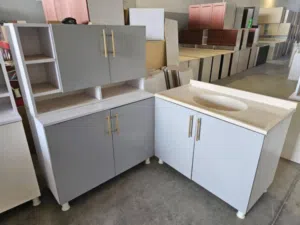 كاونتر خشب MDF قياس متر ثلاث قطع سنك مرمر