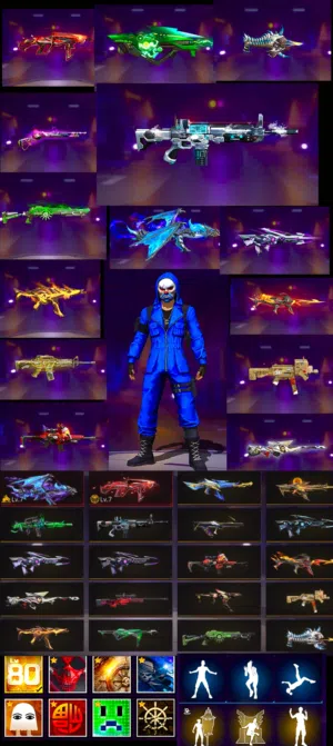 حساب فري فاير استوري قديم 80 المستوى البيع عندا لقاء