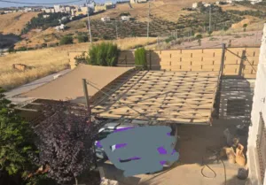 متوفر مظليات و اشرعه و سواتر قماش كوري مع حديد و كفاله 10 سنوات بسعر مغري