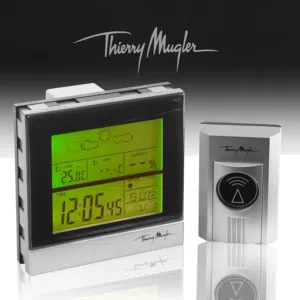محطة الأرصاد الجوية والساعة الرقمية اللاسلكية من Thierry Mugler.