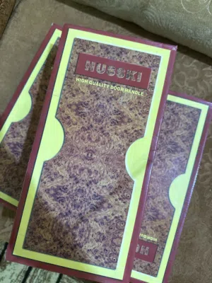 مقابض أبواب HUSSKI راقية - لون برونزي عتيق (جديد)