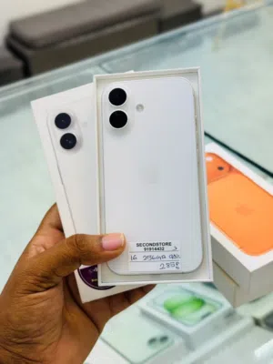 Used Apple iPhone 16 with 256GB Storage in White - Good Condition