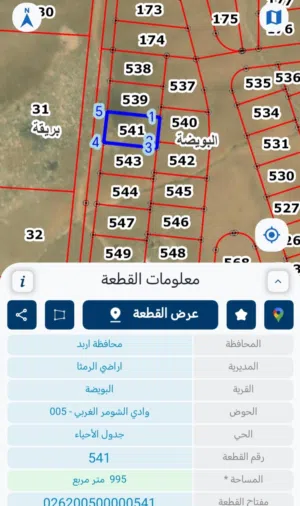 Residential Land for Sale in Irbid University of Science and Technology