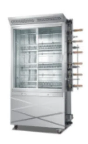 Gas Rotisserie Chicken Grill . Power : 220V/50Hz/1PH. 6 rods للسعر تواصل معنا  contact us for price