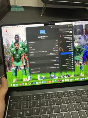 Macbook air m5 2025 بلباكو وضمان أبل وملحقاته