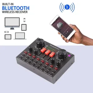 Live Sound Card,Mixer Recording Sound Card witn Multiple Funny Sound Effect,USB Audio Interface Inte
