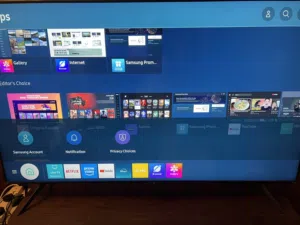 Samsung smart tv 60 inch with box
