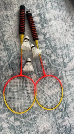Badminton Rackets with Shuttles - Great Quality and condition