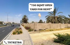 750 SQFT Secured Open Yard for Rent.