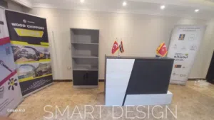 كاونتر استقبال خشب mdf