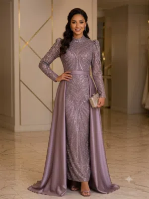 فستان سهرة من bride to be للبيع لبسة وحده - نمره 42 وبلبس 44 الموقع عمان - الوحدات