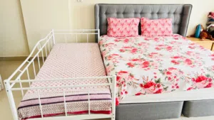 IKEA RAMSTA Bed (90x200, White) + HAFSLO Mattress (Extra Firm) – Excellent Condition