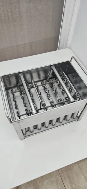 قالب مصاصات آيس كريم ستانلس ستيل 4 40-Piece Stainless Steel Popsicle Mold - Industrial Ice Pop Maker